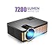 Produktbild JFZCBXD Projektor 720P Mini Filmprojektor mit HiFi-Lautsprecher, 7200 Videoprojektor Unterstützungs 1080P Anzeige für Heimkino-Unterhaltung, kompatibel mit HDMI, SD, Av, VGA USB