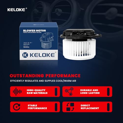 Image of KELOKE Front HVAC Heater Blower Motor Fan Fits for 2007-2019 Infiniti FX35 G35 G37 EX35 FX45 M35 M45 & Nissan Altima Murano Maxima Quest 350Z 370Z, Replace# 700193, 27225AM611