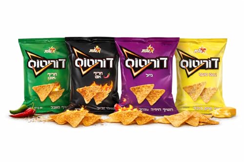 Dorito Variety Pack – 4 Flavor Bundle | Crunchy Corn Tortilla Chips | Assorted Israeli Flavors Kosher | Perfect for Sharing & Snacking image 2