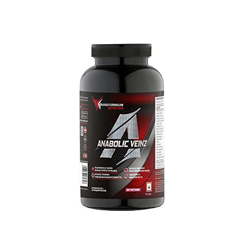 Transformium Nutrition Anabolic Veinz Pre Workout Supplement- Nitric Oxide Booster with Oxystorm for Muscle Gain & Recovery, Stamina & Vascularity (Non-GMO, Gluten Free)(90 Tablets) Transformium Nutrition Anabolic Veinz Pre Workout Supplement- Nitric Oxide Booster with Oxystorm for Muscle Gain & Recovery, Stamina & Vascularity (Non-GMO, Gluten Free)(90 Tablets)