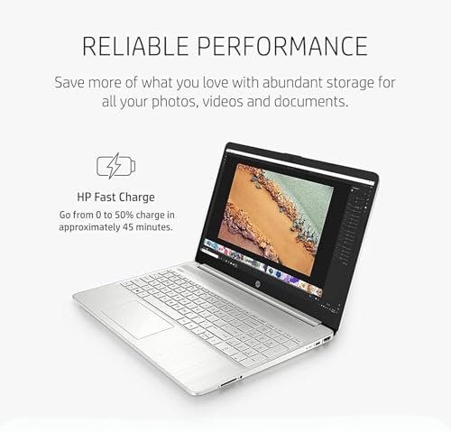 Image of HP 15.6 Inch Student Laptop | Intel Pentium Silver, Quad-Core Processor | 16GB RAM, 1TB SSD | Windows 11 | Thin and Light | 11 HR Battery | Natural Silver | True Vision Cam | Intel UHD Graphics