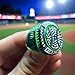 1 or 12 Pack Neon Green Baseball Softball Championship Trophy Ring Award for Tournament Champion or Finalist (Finalist, 12)