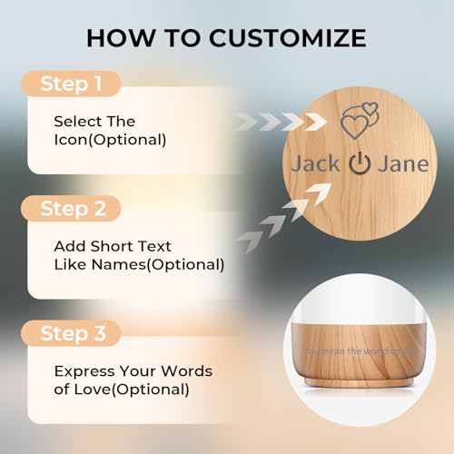Image of Tikkitouch Customized Long Distance Touch Lamp Personalized Gifts for Couples, Friends & Family - App Control, WiFi and Bluetooth Setup, Set of 1