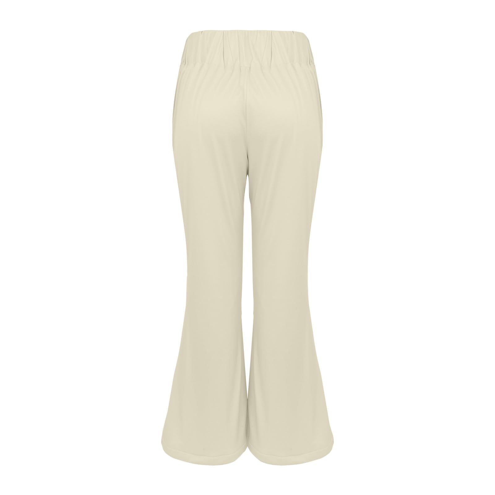 Pantaloni termici da donna invernali, imbottiti, da yoga, a vita alta, in tinta unita, comodi, termici, elasticizzati, casual, invernali, con tasche
