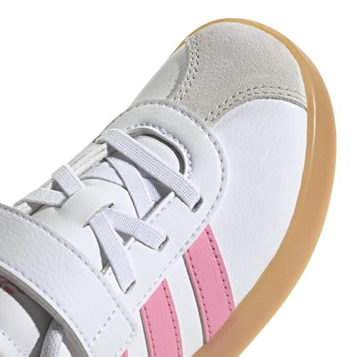 Image of adidas Kids' VL Court 3.0 Elastic Lace & Strap Shoe