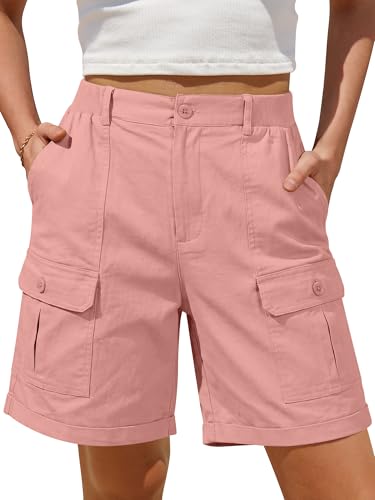 ANRABESS Bermuda Shorts for Women Cargo 2026 Summer Casual High