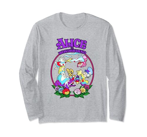 T-shirt Alice aux Pays des Merveilles Disney à manches longues pour le thé