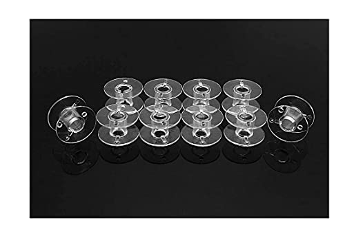 Sew Tech 60Pcs Bobbins For Janome 2212 Hd3000 Hd1000 Magnolia 7330 Jw8100 Mc500E Qdc Skyline Sewist Mc Series Etc. Embroidery Sewing Quilting Machine, Plastic Clear Class 15 Bobbins #TOP5