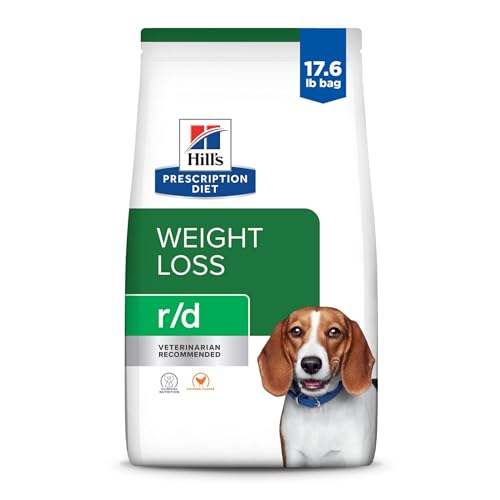 Hill's Prescription Diet r/d Weight Reduction Chicken Flavor Dry Dog Food, Veterinary Diet, 17.6 lb. Bag