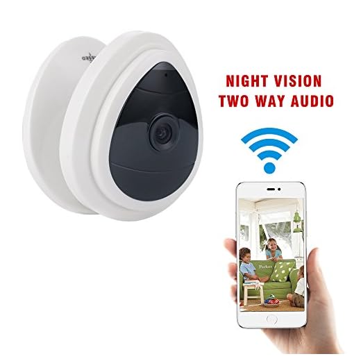 Mini Wireless Home Camera BAVISION WiFi Office Security IP Cameras Nanny Cam Video Monitor Baby,Dog Camera,Elderly Care Night Vision Two Way Audio Easy Setup