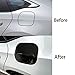 KEALAS for 11th Gen Civic ABS Car Decoration Accessories Fuel Tank Cap Cover Trim for Honda Civic Sedan 2022 2023 2024 2025-Glossy Black