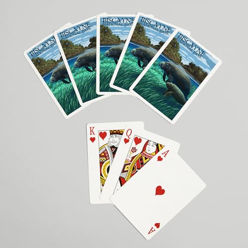 Lantern Press Biscayne Naipes Poker 52 cartas miniatura 7