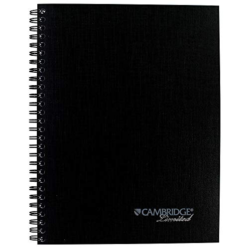 Cambridge 06122 Action Planner Side Bound Business Notebook, 7 1/2 X 9 1/2, Black, 80 Sheets #TOP3