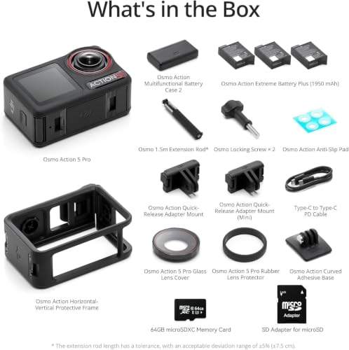 DJI Osmo Action 5 Pro Waterproof Action Camera Bundle, 1/1.3" Sensor - image 5