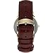Timex Men's Easy Reader 35mm Watch - Brown Strap White Dial Gold-Tone Case