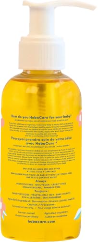 HobaCare Organic Jojoba Baby Oil with Pump – 100% Pure Natural Unrefined Unscented Cold Pressed Jojoba Oil for Baby Hair, Infant Skin, Body Care (4.22 fl oz / 125 ml) - Image 3