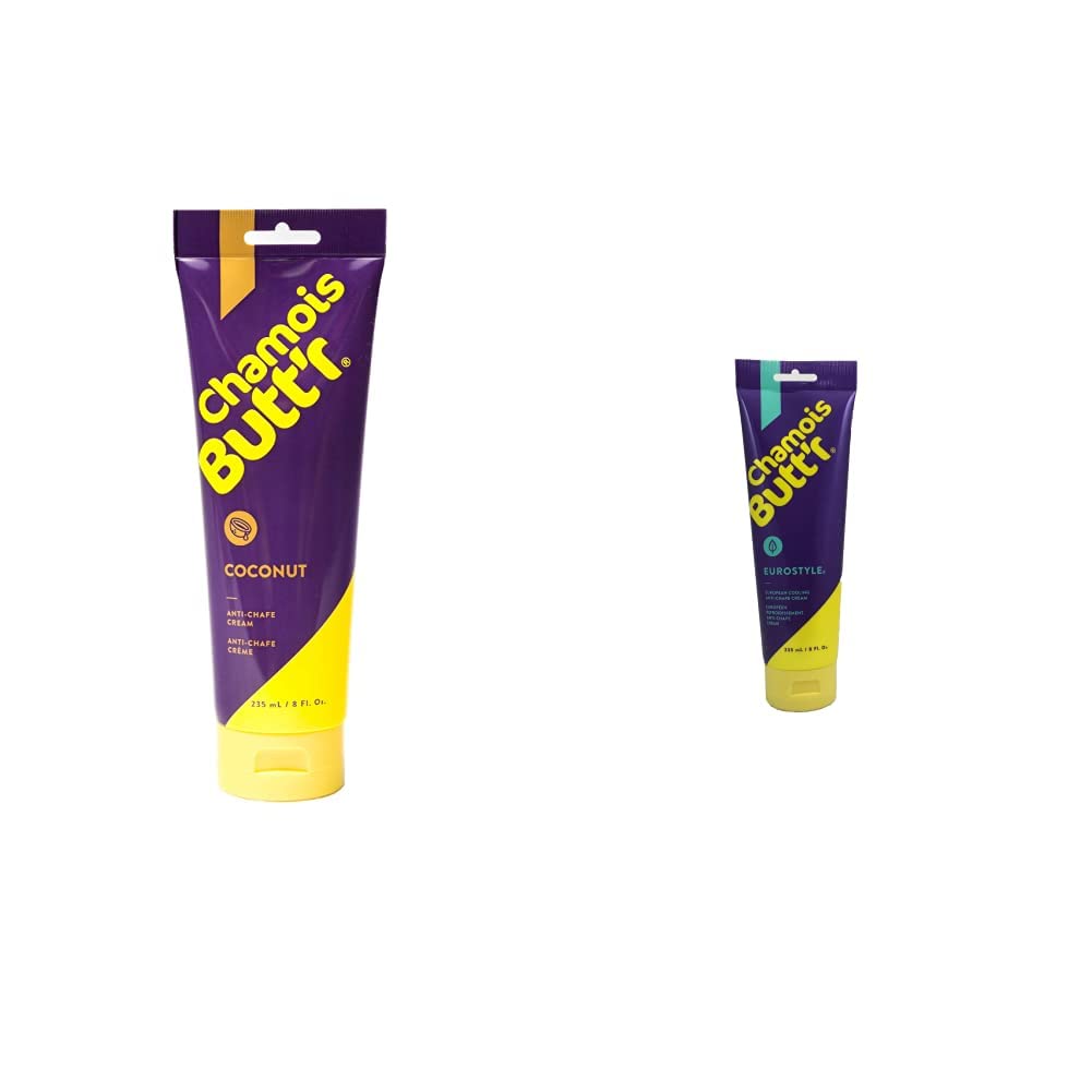 Amazon.com: Chamois Butt'r Coconut and Eurostyle Anti-Chafe Creams