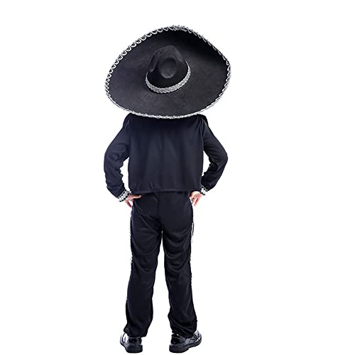 Disfraz infantil mexicano negro talla XL miniatura 4