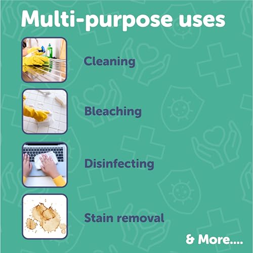 Hydrogen Peroxide 3%, 10 Vols All-Purpose Cleaner and Stain Remover - 1 Litre - Image 7