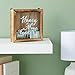 Juvale Honeymoon Fund Box Wedding Decorations for Reception - 7 x 7 Inch Wooden Rustic Wedding Card Box