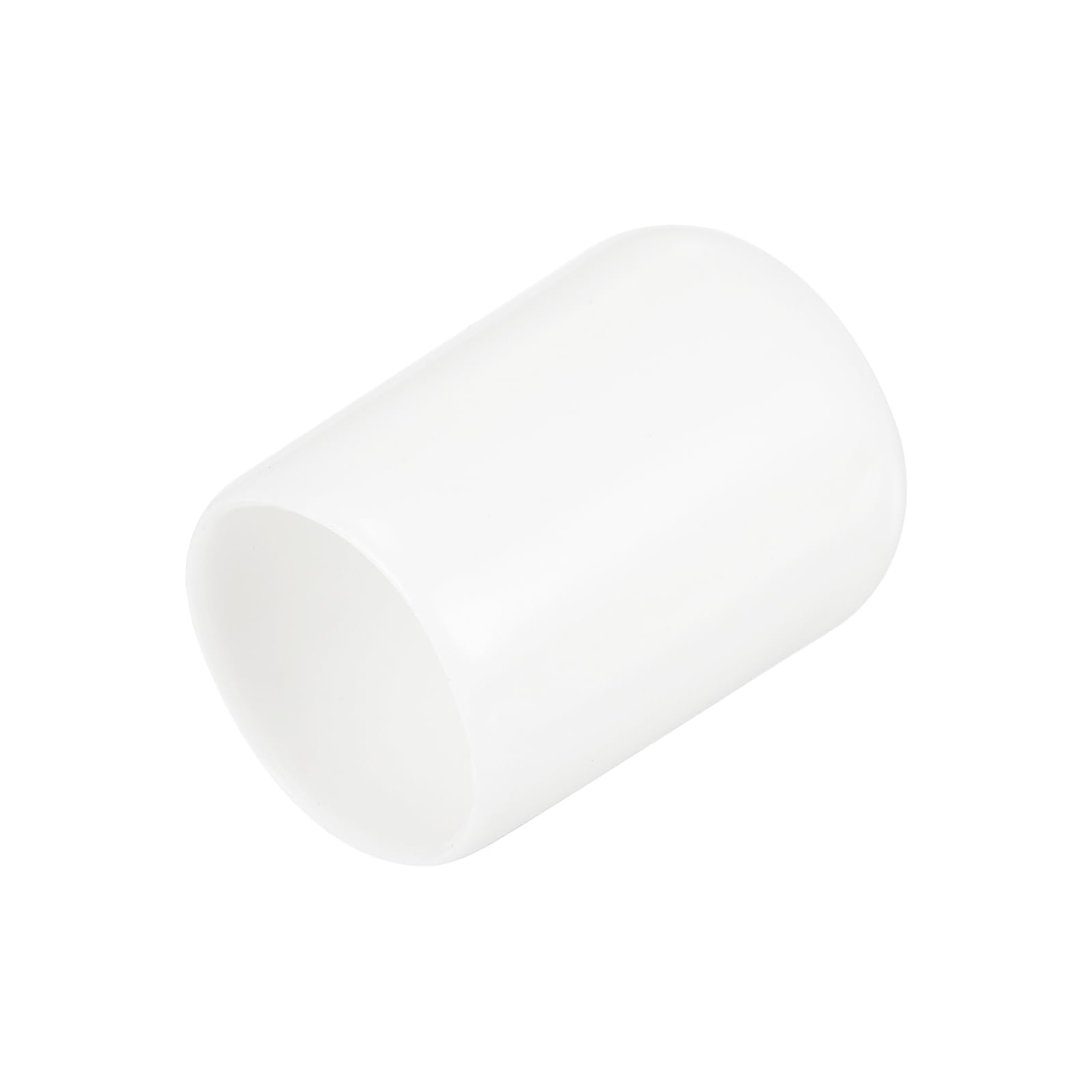 uxcell 20pcs Rubber End Caps 13.5mm ID Vinyl Round Tube Bolt Cap Cover Thread Protectors White