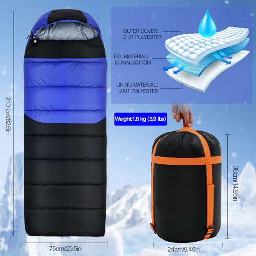 Macarrie Bolsa de Dormir Calefactable 5 Zonas Sobre 3 Niveles USB para Clima Frío miniatura 5