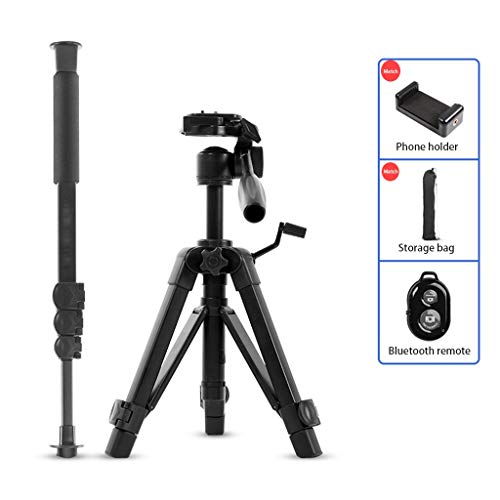 FEANG Multifunktions-Desktop-Stativ, leichte Flexible Reise-Handy-Kamera-Stativ-Stativ-Monopod mit Mobiltelefonclip und… – Bild 4