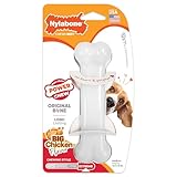 Nylabone Original Bone Power Chew Toy for Dogs, Durable & Tough Dog Toys for Aggressive Chewers, Chicken Flavor, Medium - Up to 35 lbs, 1 Count