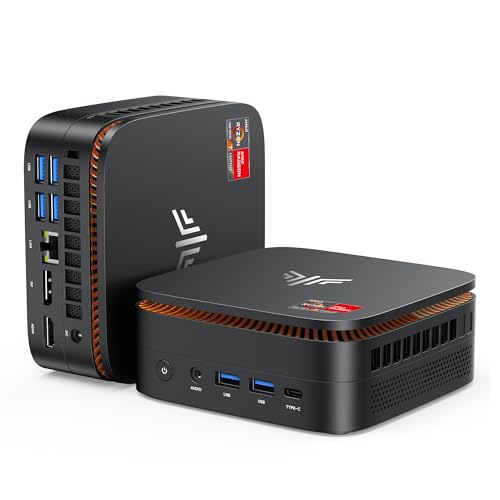 KAMRUI Mini Gaming PC, Hyper H1 win-11 Pro AMD Ryzen 7 7735HS (8C/16T,up to 4.75GHz) Mini PC,16B LPDDR5 5500MT/s 512GB SSD Micro Pc, Mini Desktop Computers Triple 4K Display/2.5G LAN/WiFi6/BT5.2