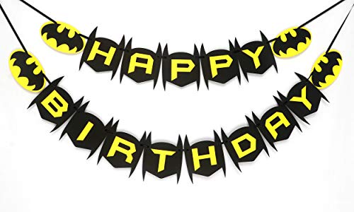 Btman Happy Birthday Banner - Birthday Decorations.
