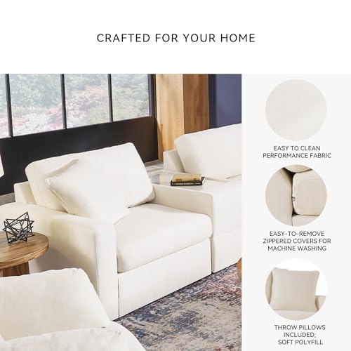 Image of Signature Design by Ashley Small Sectional Sofa with Audio Console