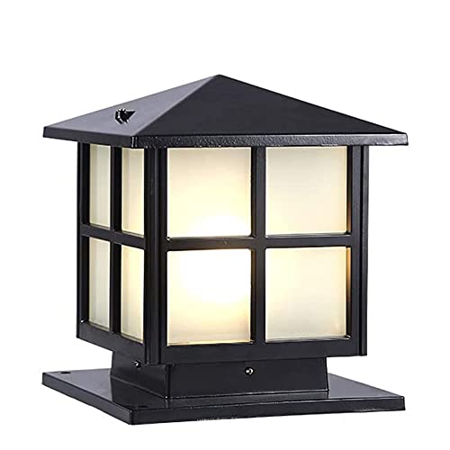 SLAWA Outdoor Post Lights Fixture, Modern Yard Entry Outdoor Column Lights with Aluminum Housing, Patio Pillar Lights Outdoor with Tempered Glass, IP65 Waterproof by SLAWA - Used condition - US$52.99