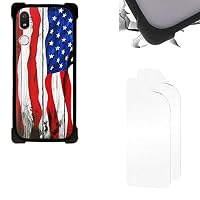 K-S-Trade Copertura Protettiva del Telefono Cellulare Compatibile con Doro 8050 Cinture Taschino Custodia Borsa Tasca Cover Protezione del Bordo del Paraurti Marrone Nero 1x