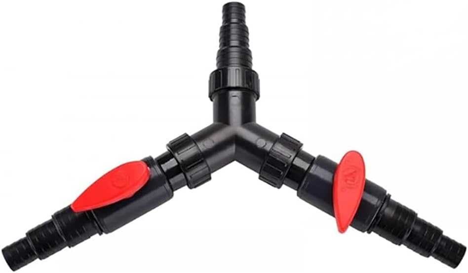 MiOYOOW Y Splitter, 25/32/38mm Leakproof 3 Way Valve Water Distributor for Pond Pump Water Courses