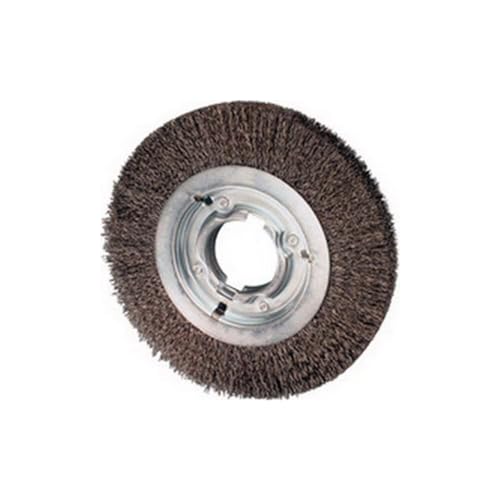 PFERD 81116 Power Crimped Wire Wheel Brush, Medium Face, Round Hole, Carbon Steel Bristles, 6