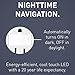 Legrand radiant Adjustable LED Night Light Outlet, Nightlight Electrical Outlets, Tamper Resistant, Safe for Kids, White, NTL885TRWCC6