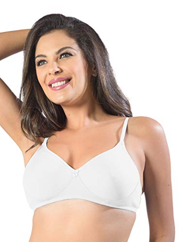Image of SONARI Womens Non Padded Cotton Bra | Wire Free, Medium Coverage, Seamless Cups, Comfortable Polyester Cotton Blend Fabric | Adjustable Straps, Ideal for Everyday Wear - Smile