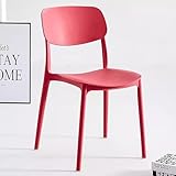 MinimalistasRedDiningSillas para Cocina y Sala de EstarNoArmas Diseño Perfecto para Restaurantes y Casa de Campo. Asientos elegantes y cómodos