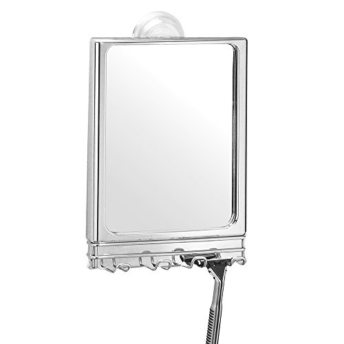 InterDesign Lineo-Power Lock-Espejo-Acero Inoxidable