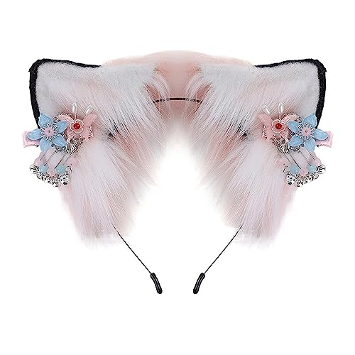 Serre-tête oreille de loup pour festival - Accessoire déguisement unisexe et bandeau cheveux