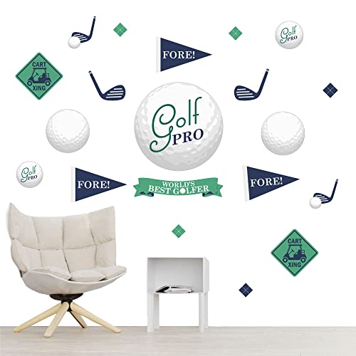 Par-Tee Time Golf Wall Decals