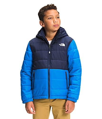 Image of The North Face Boys' Reversible Mount Chimbo Full Zip Hooded Jacket, Hero Blue, L