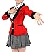 Produktbild CosInStyle Kakegurui Kostüm Hyakkaou Japanische Schuluniform von Yumeko Jabami Gr. L, rot