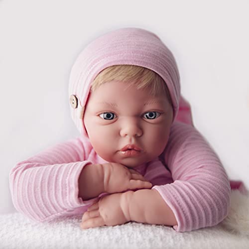MARÍA JESÚS Reborn Baby Silikon Vinyl Reborn Puppe 2,3 kg und Head Drop Effekt Reborn Baby mädchen dekoriert mit… – Bild 6