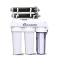 6 Stage Aquarium Reef Reverse Osmosis Water Filtration RODI System | Dual DI Resin Filters | 0 TDS (150 GPD)