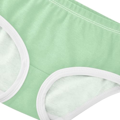 Joisal Celadon Green Cute Panties Girl Toddler Girls Underwear Cotton Pattern Undies Kids Briefs 2t3