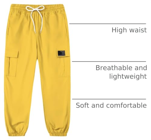 Image of SANGTREE Girls & Womens Drawstring Cargo Jogger Pants,3 Years - Women 3XL