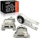 A-Premium Engine Motor Mount and Transmission Mount and Torque Strut Mount Kit Compatible with Jeep Cherokee 2014-2017 3.2L, Automatic Transmission, 3-PC Set, Replace# 68192832AC, 68164710AE