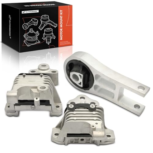 A-Premium Engine Motor Mount and Transmission Mount and Torque Strut Mount Kit Compatible with Jeep Cherokee 2014-2017 3.2L, Automatic Transmission, 3-PC Set, Replace# 68192832AC, 68164710AE