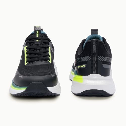 Image of Red Tape Low Cut Sports Shoes for Men in Black | Sports Shoes